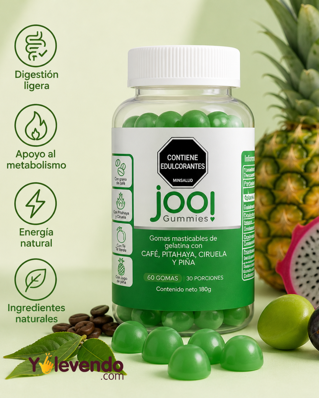 Gomitas Café y Té Verde: Digestión Ligera y Energía Natural