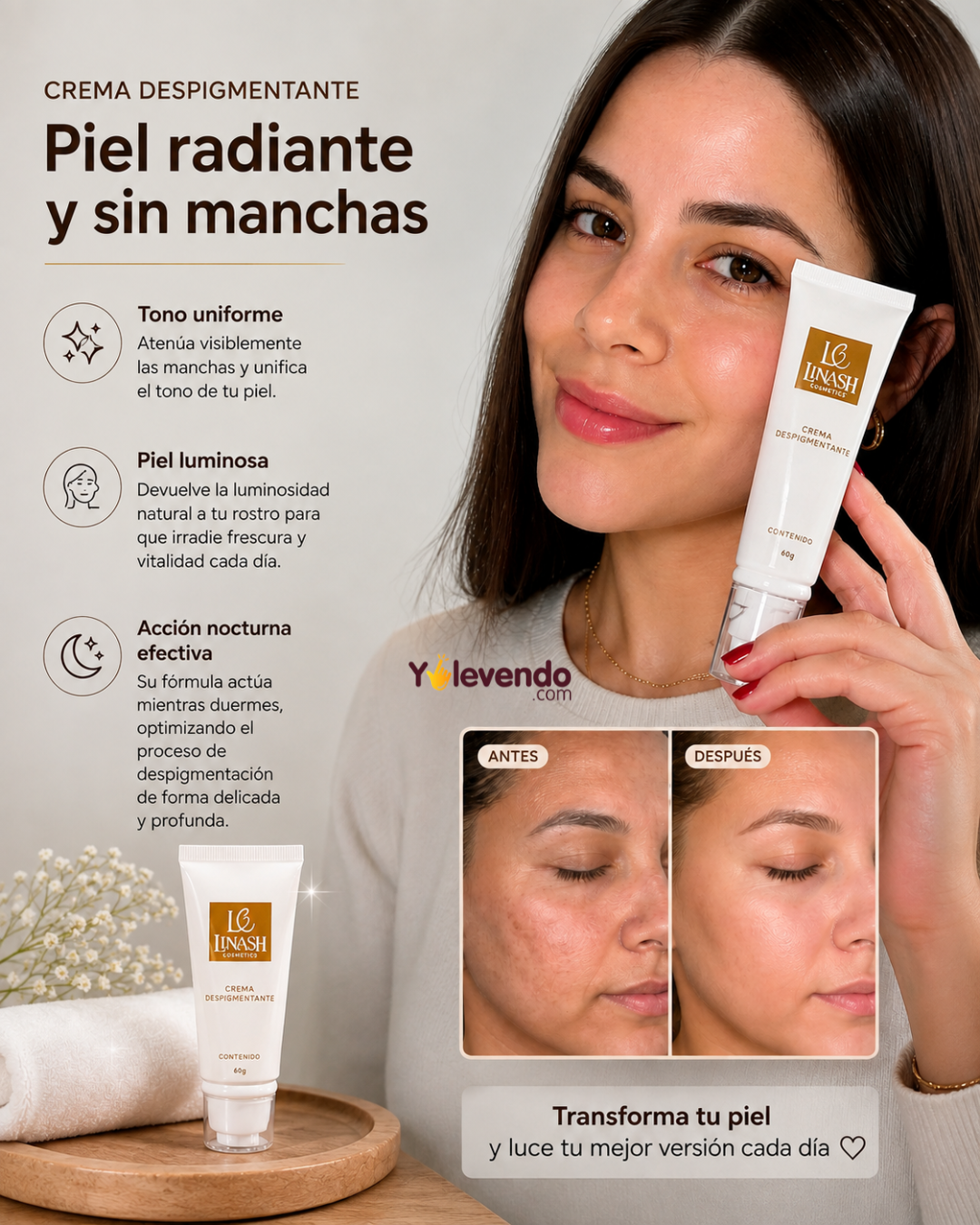 Crema Despigmentante: Piel Radiante y Sin Manchas