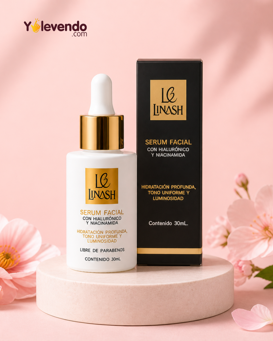 Sérum Facial con Ácido Hialurónico y Niacinamida