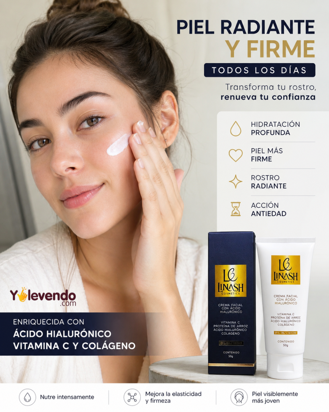 Crema Facial Piel Radiante y Firme