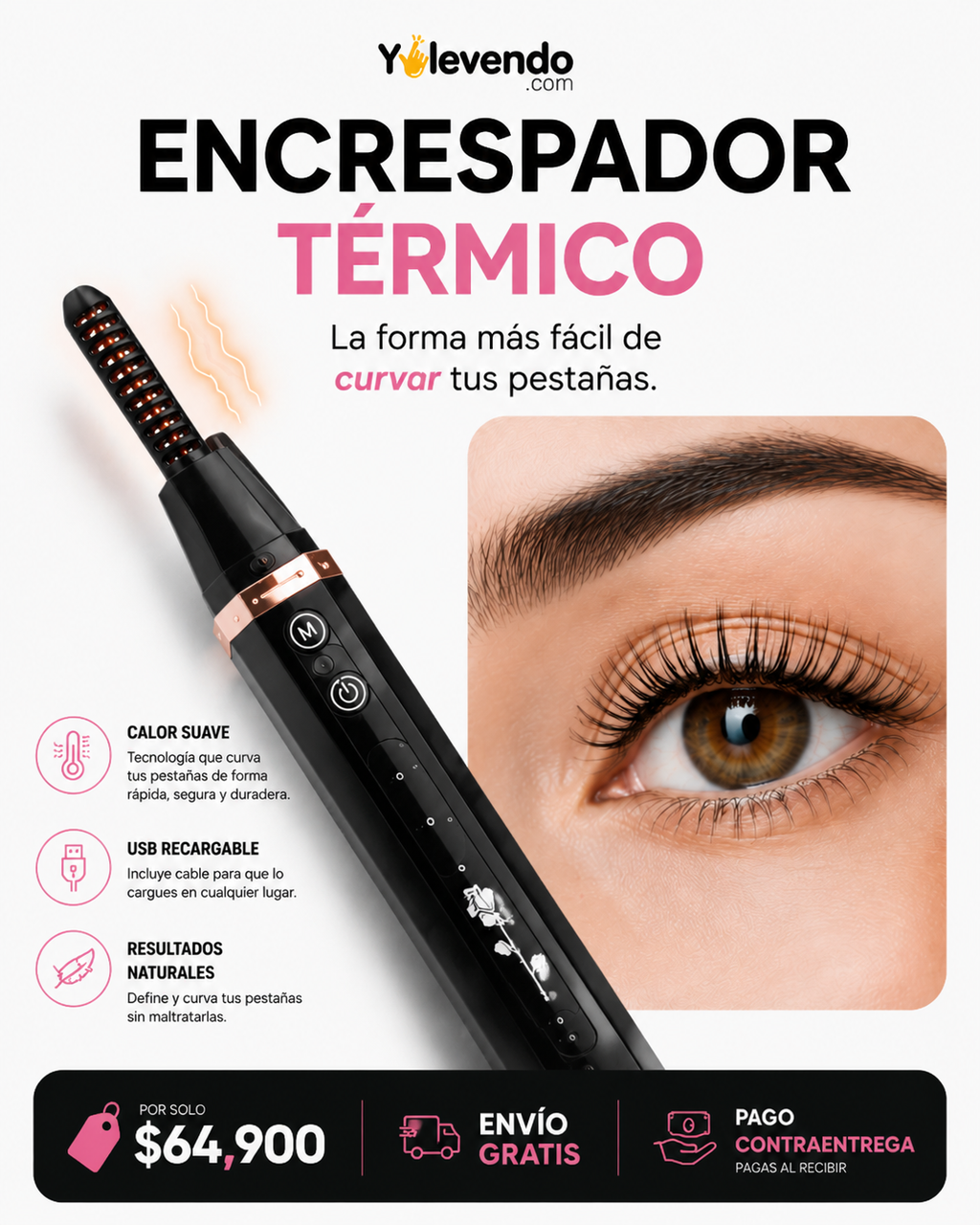 Encrespador Térmico de Pestañas