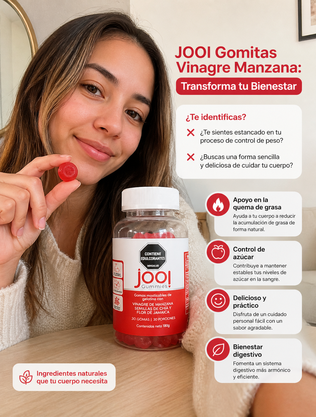 Jooi Gomitas Vinagre Manzana: Trasforma tu Bienestar
