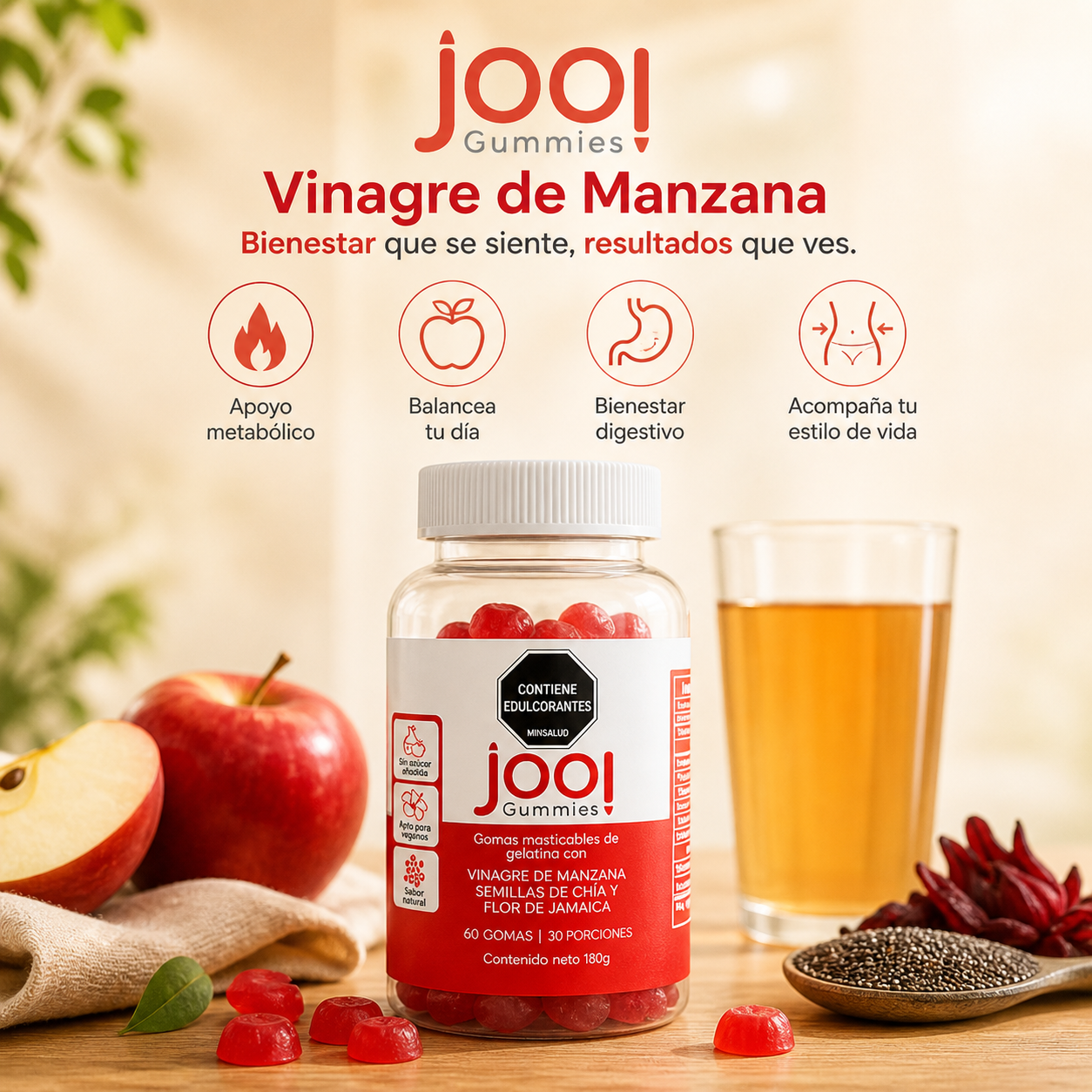 Jooi Gomitas Vinagre Manzana: Trasforma tu Bienestar