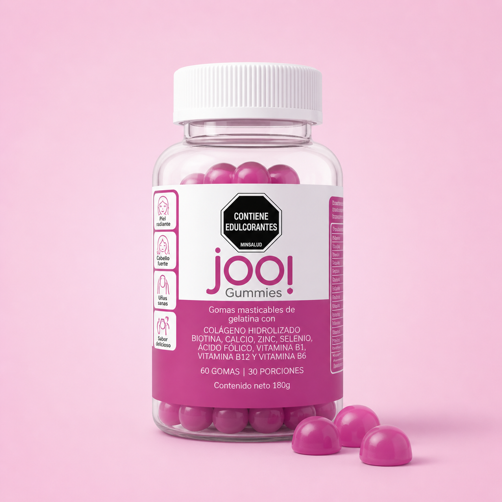 Jooi gomitas: Piel radiante, cabello fuerte, uñas sanas
