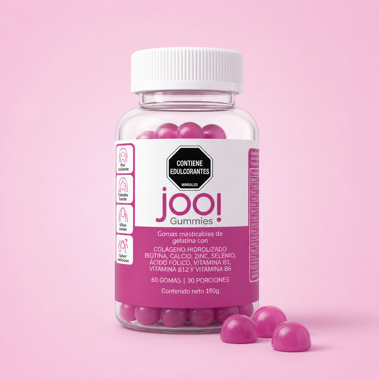 Jooi gomitas: Piel radiante, cabello fuerte, uñas sanas