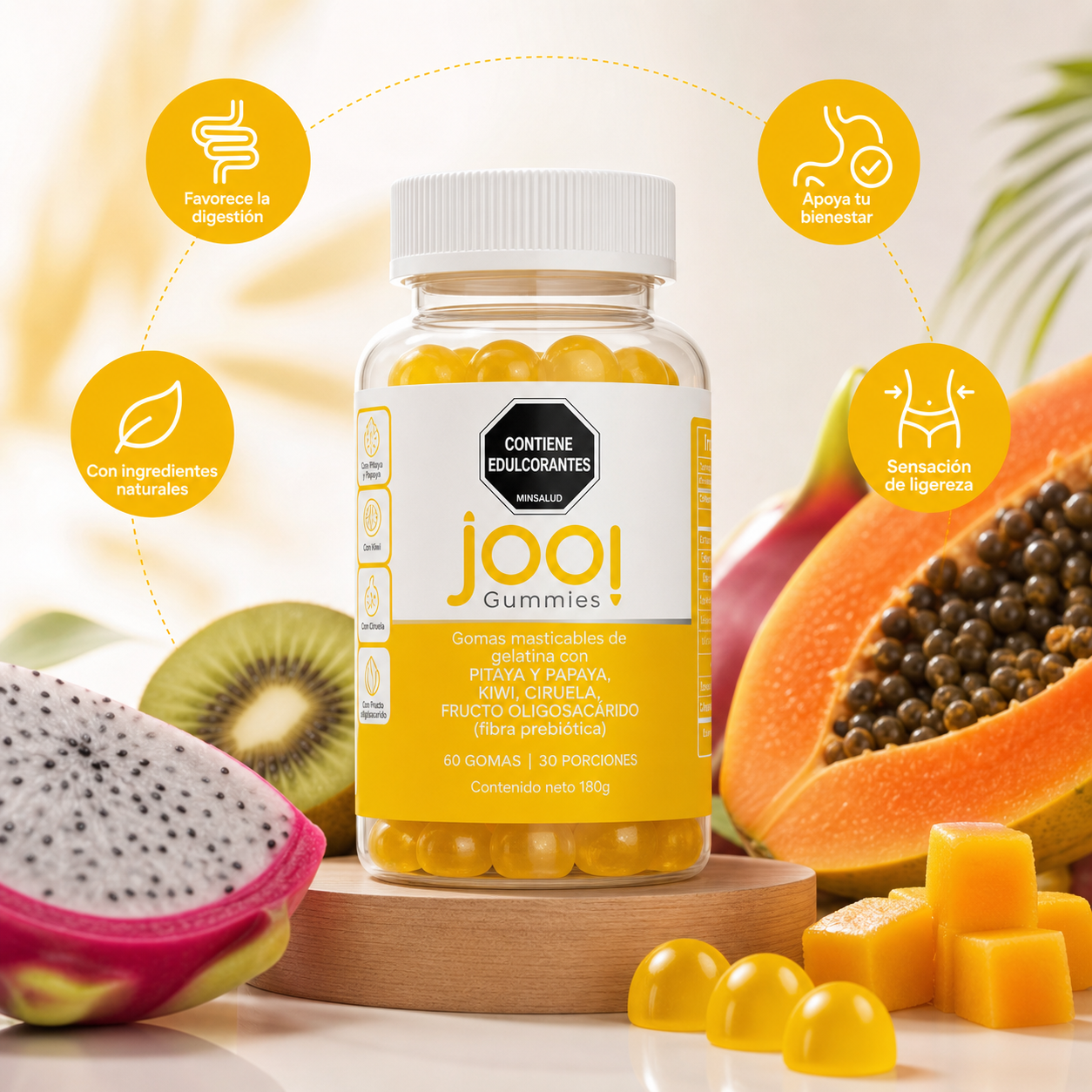 Jooi Limpieza de Colon: Pitaya y Papaya para tu Bienestar