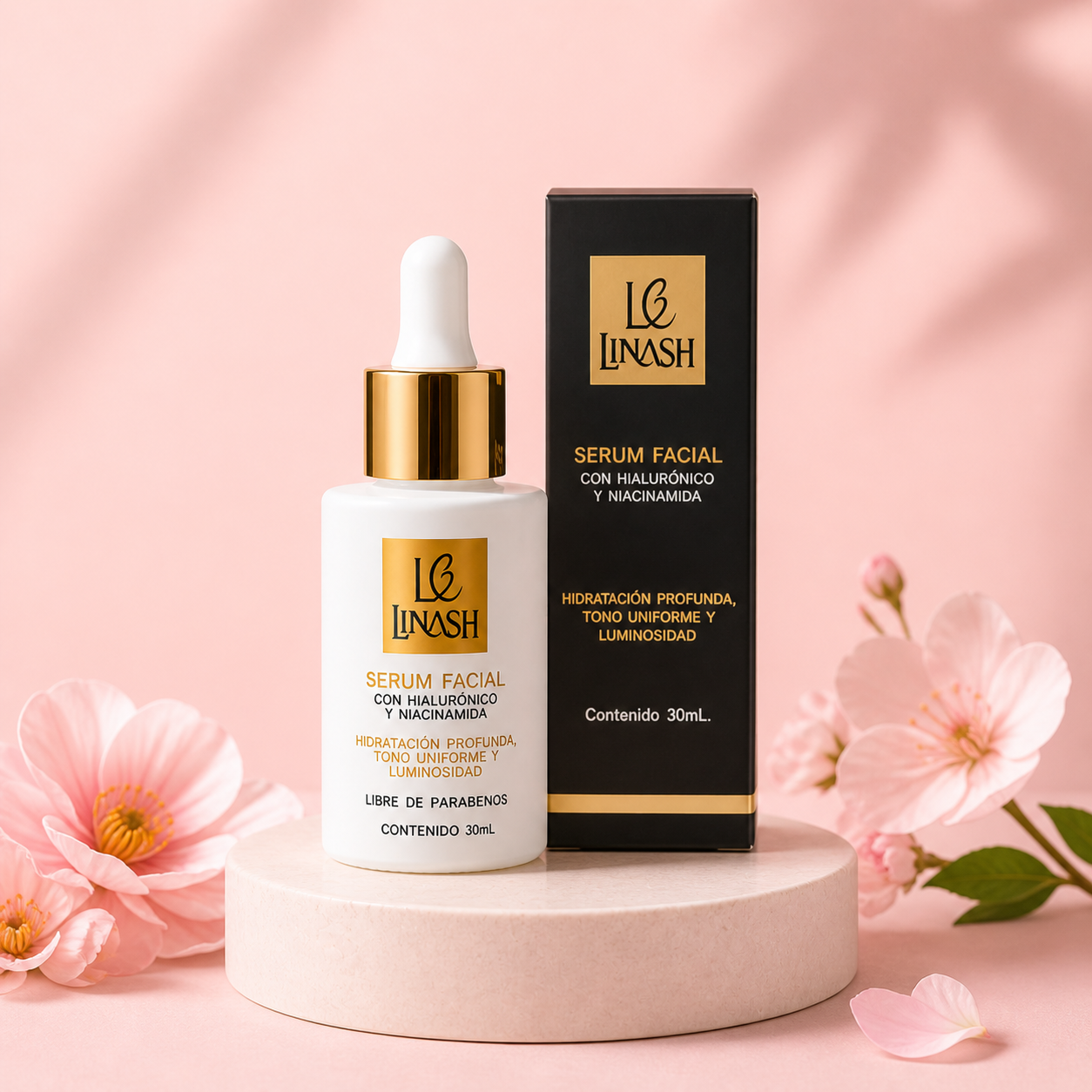 Sérum Facial con Ácido Hialurónico y Niacinamida