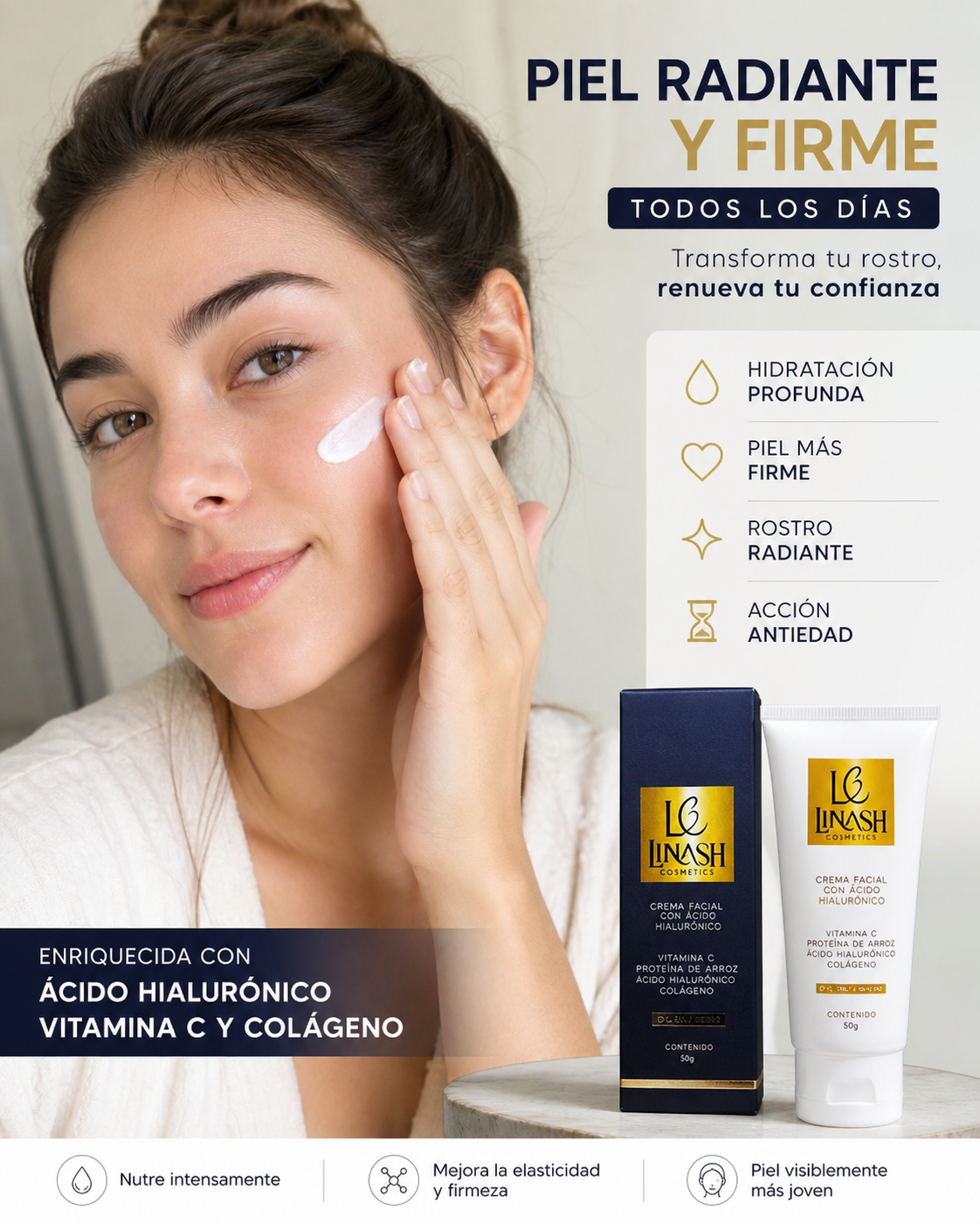 Crema Facial Piel Radiante y Firme