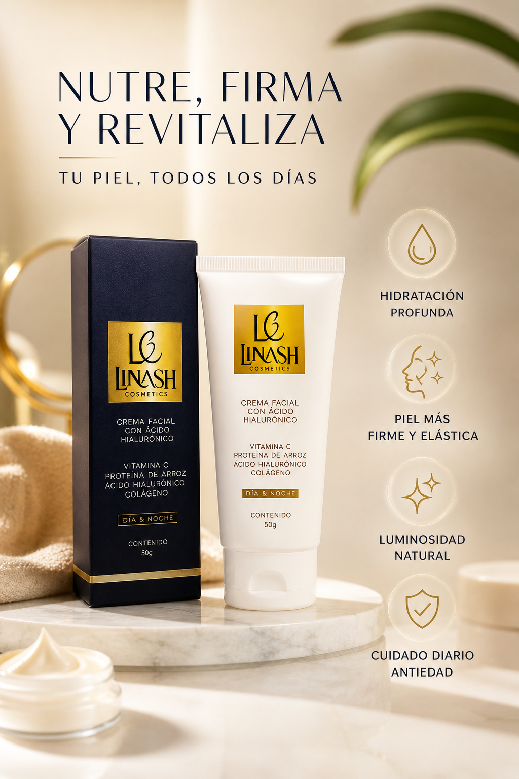 Crema Facial Piel Radiante y Firme