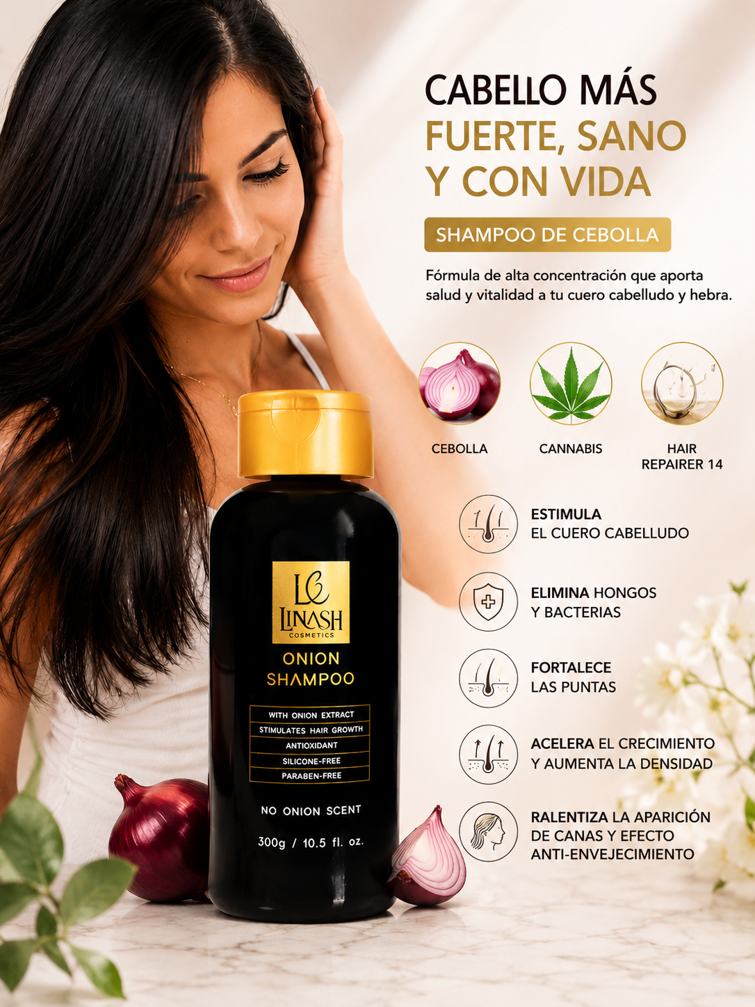 Shampoo de Cebolla
