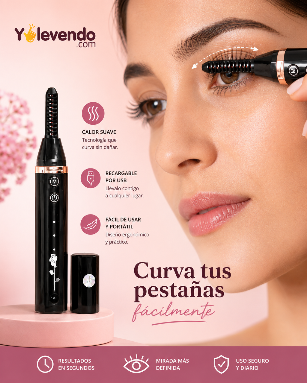 Encrespador Térmico de Pestañas