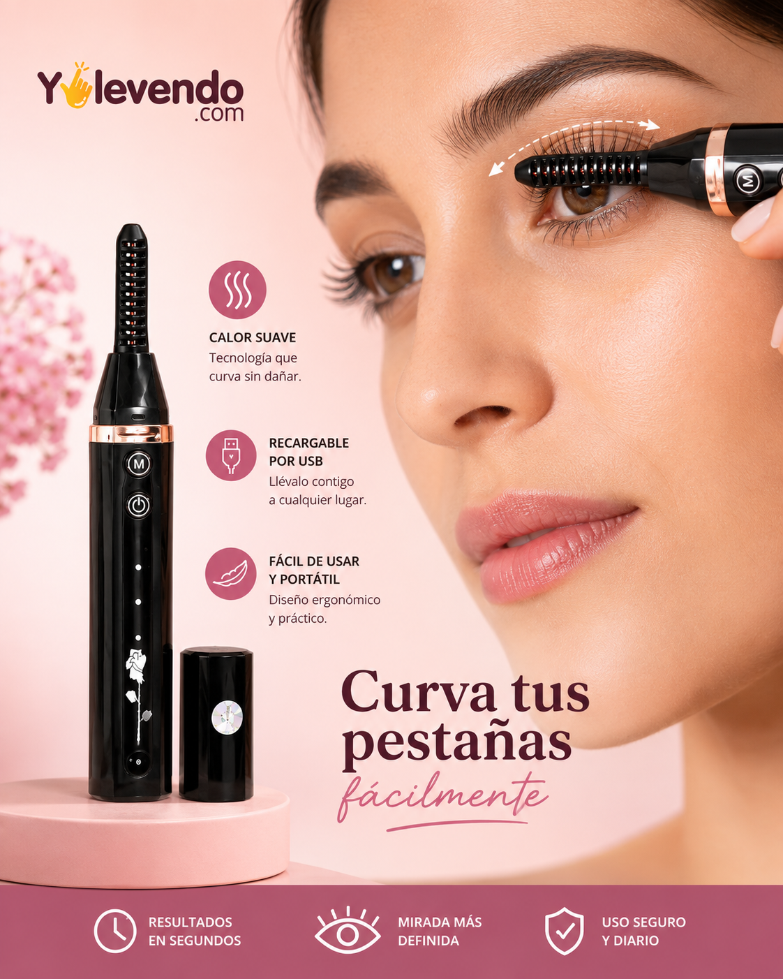 Encrespador Térmico de Pestañas